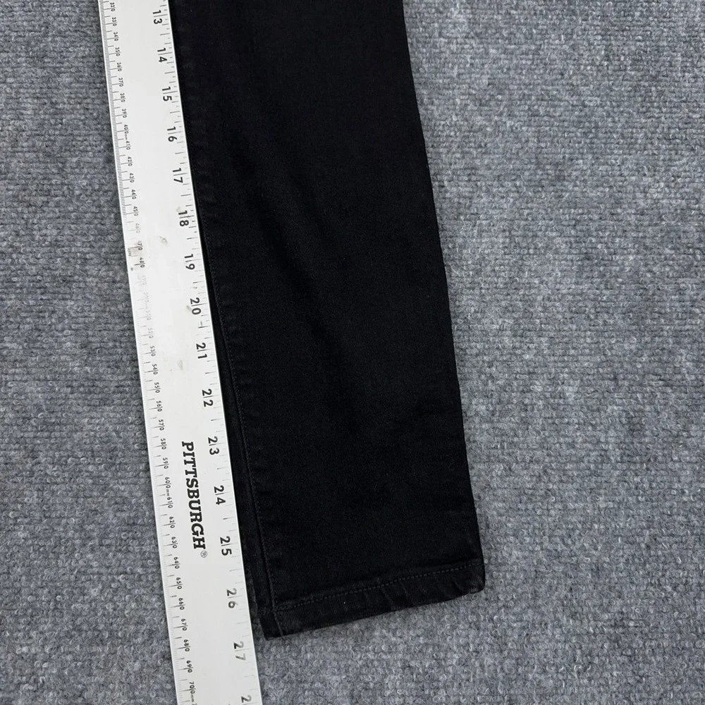Spanx EveryWear Ankle Skinny Jeans Womens S Black‎ Pull-On High Rise 20278R